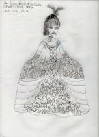 Her Dress Looks Like Cake